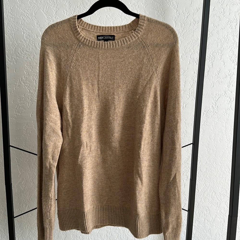 Men’s Medium J. Crew Mercantile Cream/Tan sweater